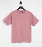 Asos Design Petite Ultimate Oversized T-shirt In Rose-pink