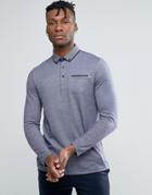 Burton Menswear Jersey Slim Fit Polo Shirt - Blue