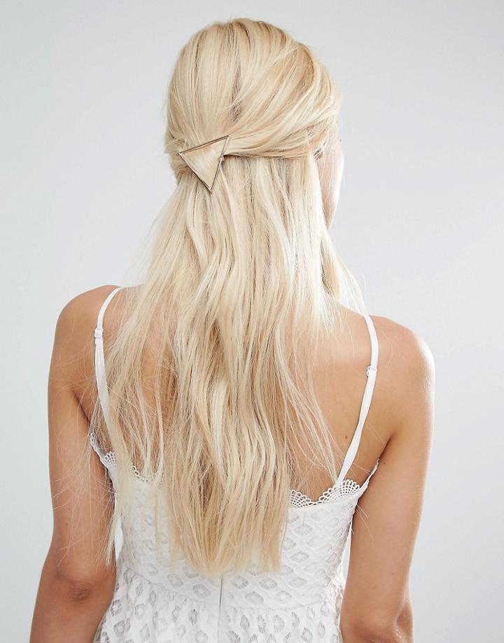 Johnny Loves Rosie Rose Gold Triangle Hair Clip - Gold
