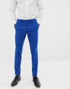 Jack & Jones Premium Stretch Slim Suit Pants In Electric Blue - Blue