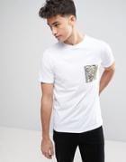 Another Influence Palm Pocket Print T-shirt - White