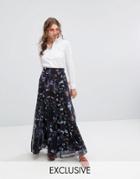 Lily And Lionel Exclusive Floral Maxi Skirt - Multi
