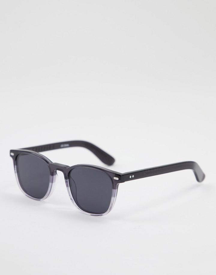Spitifre Cut Twenty Four Unisex Square Sunglasses In Gray-grey