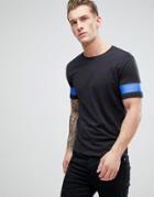 Only & Sons T-shirt With Arm Stripe - Black