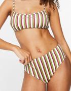 Quiksilver The New Geo Bikini Bottoms In Green