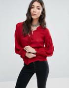 Raga Bewitched Boho Blouse - Red