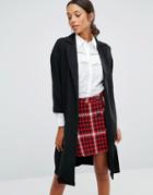Love & Other Things Oversize Coat - Black