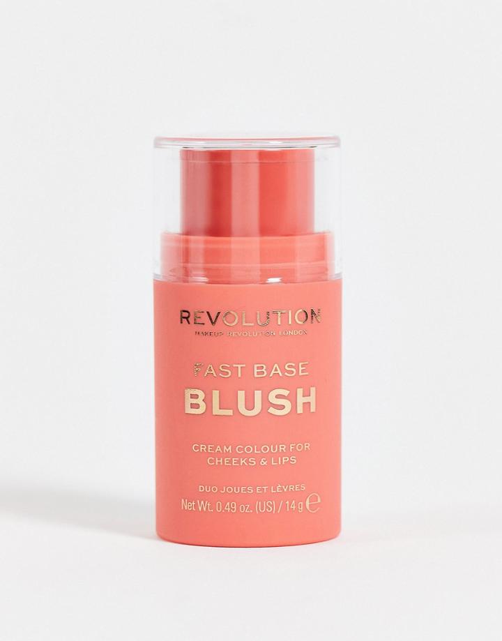 Revolution Fast Base Blush Stick - Peach-orange