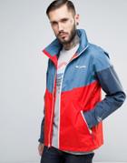 Columbia Inner Limits Hooded Jacket Waterproof Tricolour In Blue/red - Blue
