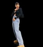 Asyou 90s Dad Jeans In Washed Blue-blues