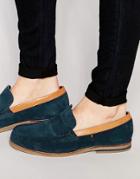 Farah Sterling Suede Loafers - Blue