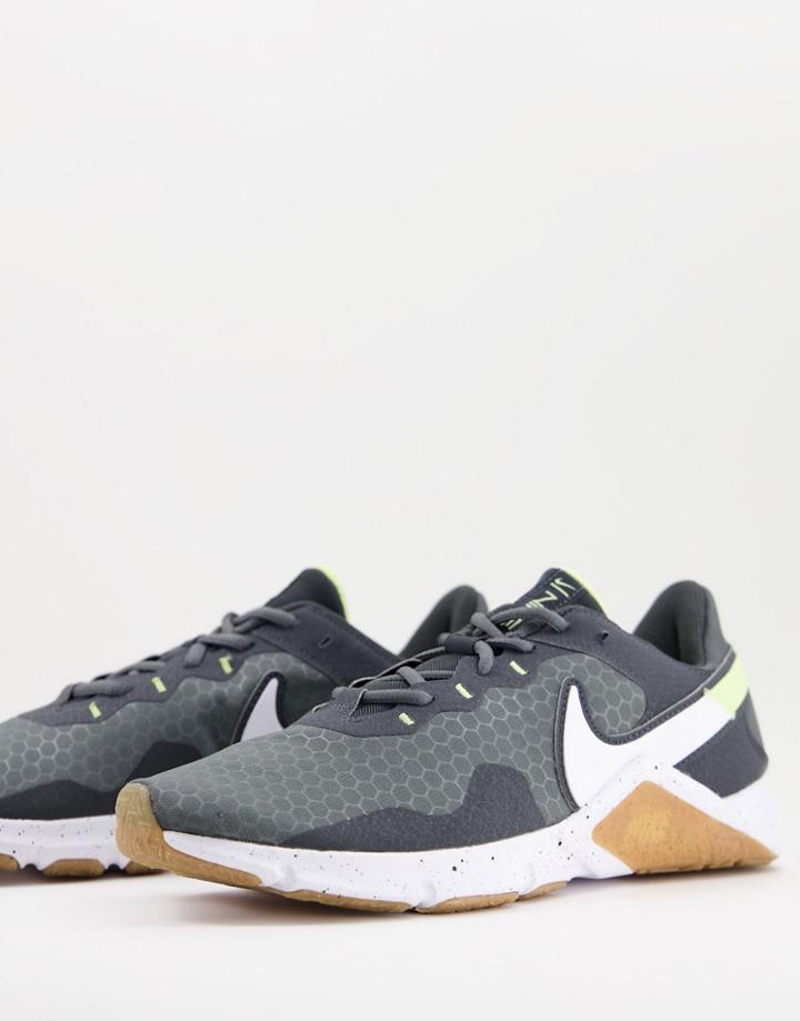 Nike Training Legend Essential 2 Sneakers In Gray-grey