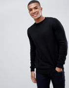 New Look Sweater With Crew Neck In Black - Black