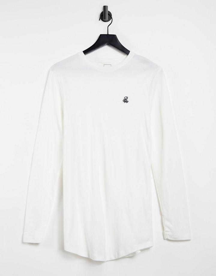 River Island Long Sleeve T-shirt In White