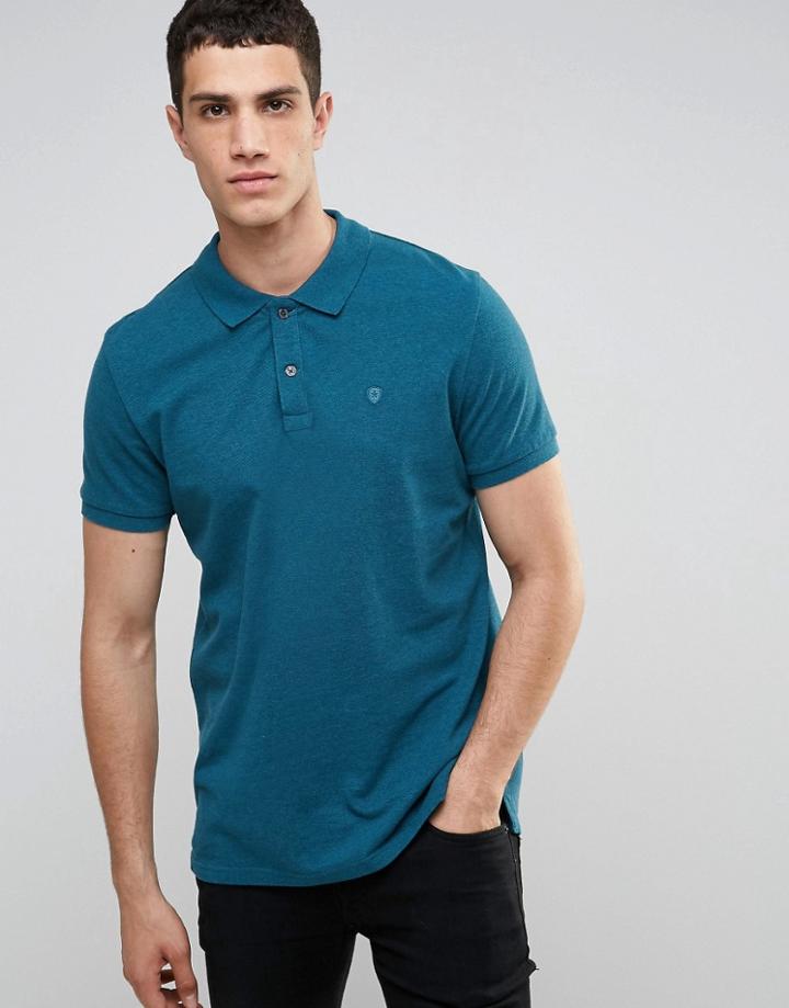 Celio Polo Shirt In Regular Fit - Navy
