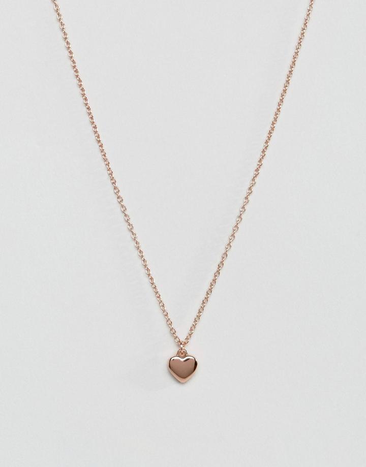 Ted Baker Hara Tiny Heart Pendant Necklace-gold