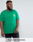 Jacamo Plus T-shirt With Print In Green - Green