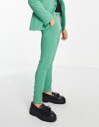 Asos Design Super Skinny Suit Pants In Bright Green