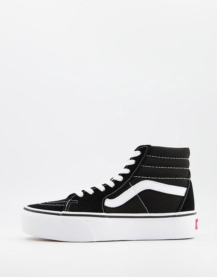 Vans Sk8-hi Platform 2.0 Sneakers In Black