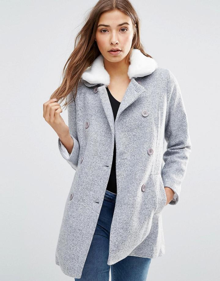 Sugarhill Boutique Becky Coat - Blue