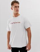 New Look T-shirt With Best Life Print In Off White-cream