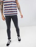 Lee Malone Super Skinny Jeans In Concrete Gray - Gray