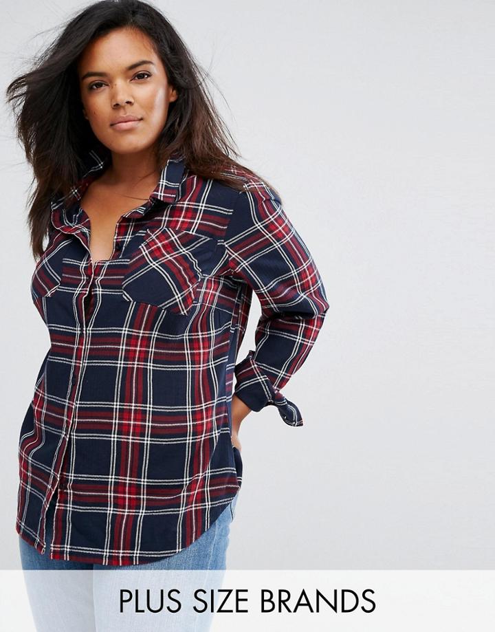 Junarose Check Shirt With Pockets - Multi