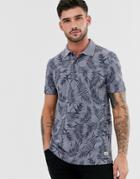 Jack & Jones Floral Print Polo-blue