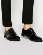 Religion Leather Derby Shoes - Black