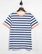 Farah Belgrove Striped T-shirt In Blue-blues