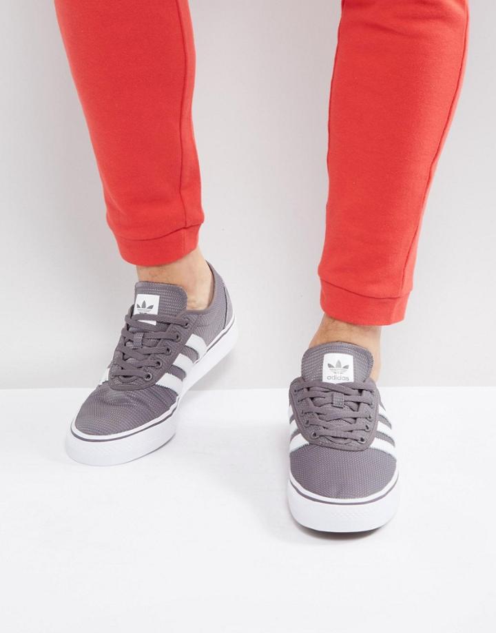 Adidas Originals Adi-ease Sneakers In Gray Bb8470 - Blue