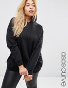 Asos Curve Ultimate Pullover Hoodie - Black