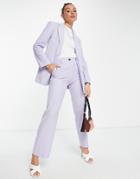 Asos Design Mix & Match Slim Straight Suit Pants In Lilac-purple