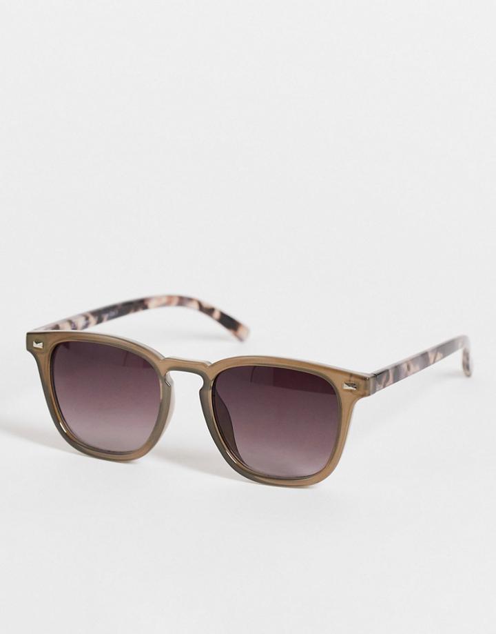 Aj Morgan Unisex Square Sunglasses In Gray-grey