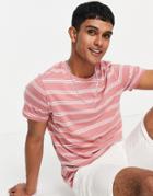 New Look Striped T-shirt In Pink