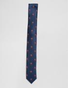 Asos Holidays Skiing Santa Tie - Navy