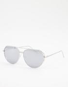 Jeepers Peepers Aviator Style Sunglasses-silver