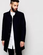 Only & Sons Wool Trench - Navy