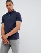 Boss Paxto Tipping Polo Shirt In Navy - Navy