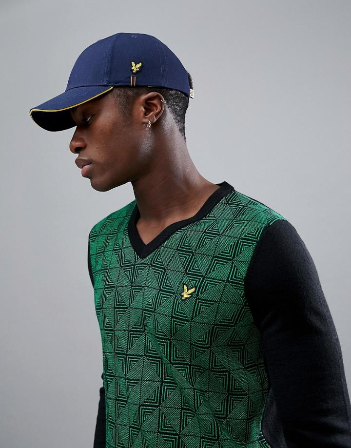Lyle & Scott Golf Tour Cap In Navy - Navy