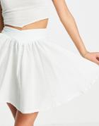 Asos Design Flippy Beach Skirt In Mint Texture - Part Of A Set-blues