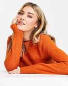 Stradivarius Supersoft Sweater In Orange