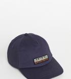 Napapijri Fase Cap In Navy Exclusive At Asos-blues