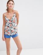 Oasis Tropical Print Cami - Multi