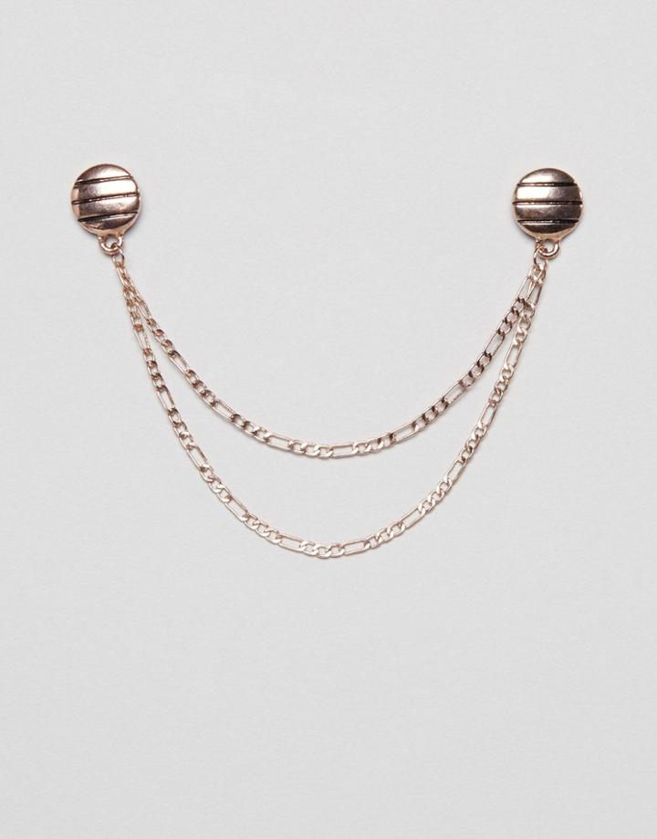 Icon Brand Rose Gold Collar Tips - Gold