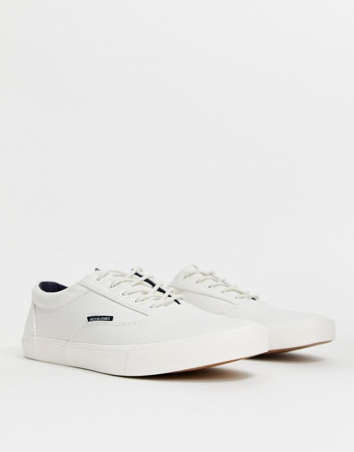 Jack & Jones Canvas Sneaker In White