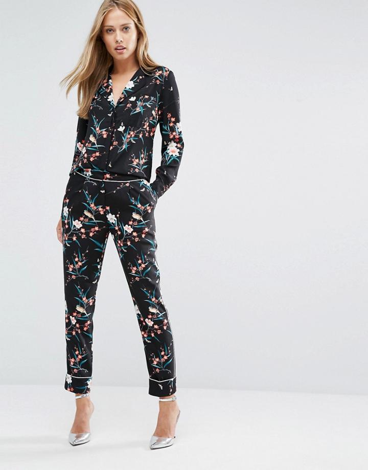 Oasis Print Peg Pant - Multi
