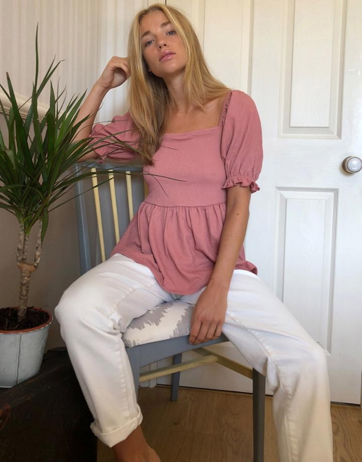 New Look Mom Jean In Ecru-white