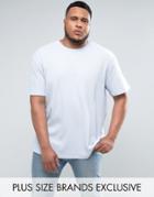 Puma Plus Waffle Oversized T-shirt In Blue Exclusive To Asos - Blue