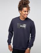 Love Moschino Dot Logo Sweater - Navy